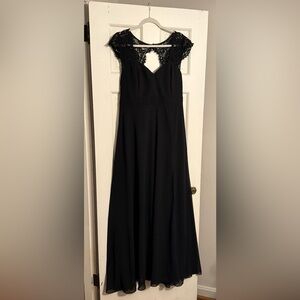 Lulu's Black Lace Maxi Dress